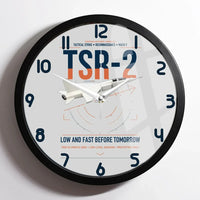 Thumbnail for BAC TSR-2 design on light gray framed wall clock