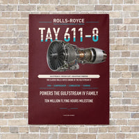 Thumbnail for TAY 611-8 vertical canvas print - no frame - dark red background