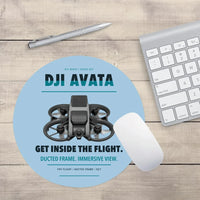 Thumbnail for DJI Avata design on light blue round mouse pad