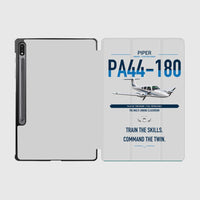 Thumbnail for Piper PA-44-180 Seminole design on light gray samsung tablet tablet case