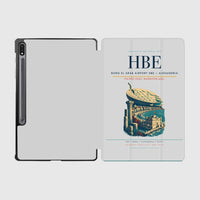 Thumbnail for Borg El Arab Airport (HBE) design on light gray samsung tablet tablet case