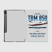 Thumbnail for Socata TBM 850 design on light gray samsung tablet tablet case