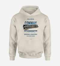 Thumbnail for CONWAY design on khaki hoodie single side