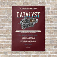 Thumbnail for CATALYST vertical canvas print - no frame - dark red background