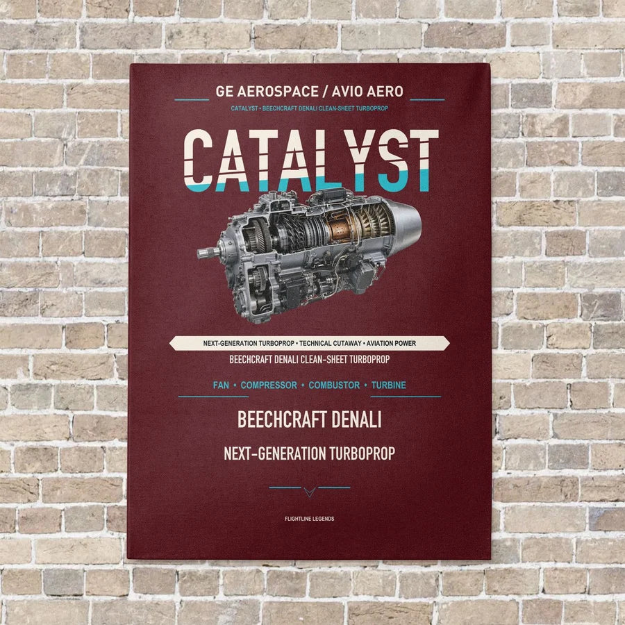 CATALYST vertical canvas print - no frame - dark red background