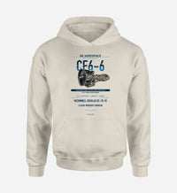 Thumbnail for CF6-6 design on khaki hoodie single side