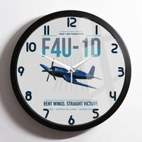 Thumbnail for F4U-1D Corsair design on light gray framed wall clock