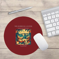 Thumbnail for VINTAGE G4408 - The Hammock Layover - Designed Mouse Pads design on darkred round