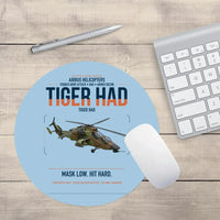 Thumbnail for Airbus Helicopters Tiger HAD design on light blue round mouse pad