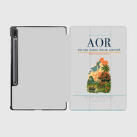 Thumbnail for Sultan Abdul Halim Airport (AOR) design on light gray samsung tablet tablet case