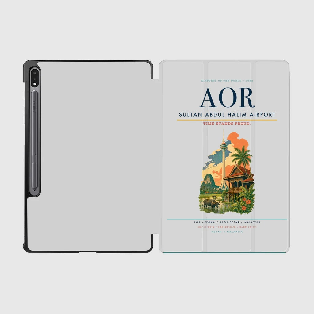 Sultan Abdul Halim Airport (AOR) design on light gray samsung tablet tablet case