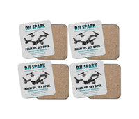 Thumbnail for DJI Spark design on light gray 4 pieces set coaster