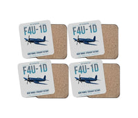Thumbnail for F4U-1D Corsair design on light gray 4 pieces set coaster