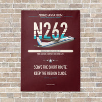 Thumbnail for Nord 262A vertical canvas print - no frame - dark red background