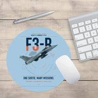 Thumbnail for Dassault Rafale C — F3-R standard design on light blue round mouse pad
