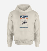 Thumbnail for Kaman K-1200 K-MAX design on khaki double-side hoodie, single-side print