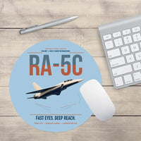 Thumbnail for RA-5C Vigilante design on light blue round mouse pad