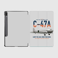 Thumbnail for C-47A Skytrain design on light gray samsung tablet tablet case