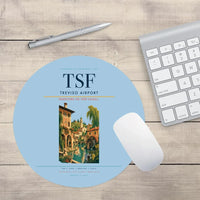 Thumbnail for Treviso Airport (TSF) design on light blue round mouse pad