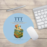 Thumbnail for Taitung Airport (TTT) design on light blue round mouse pad