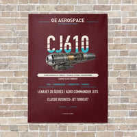Thumbnail for CJ610 vertical canvas print - no frame - dark red background