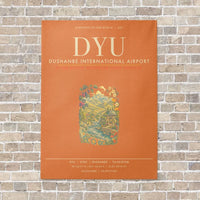 Thumbnail for Dushanbe International Airport DYU - Canvas Framed - Orange