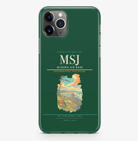 Thumbnail for Misawa Airport (MSJ) design on dark green iPhone 16 Pro MagSafe case