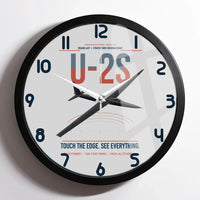 Thumbnail for U-2S Dragon Lady design on light gray framed wall clock