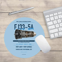 Thumbnail for FJ33-5A design on light blue round mouse pad