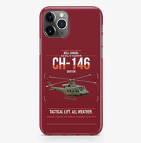 Thumbnail for Bell Canada CH-146 Griffon design on dark red magsafe iphone case, for iPhone Pro Max