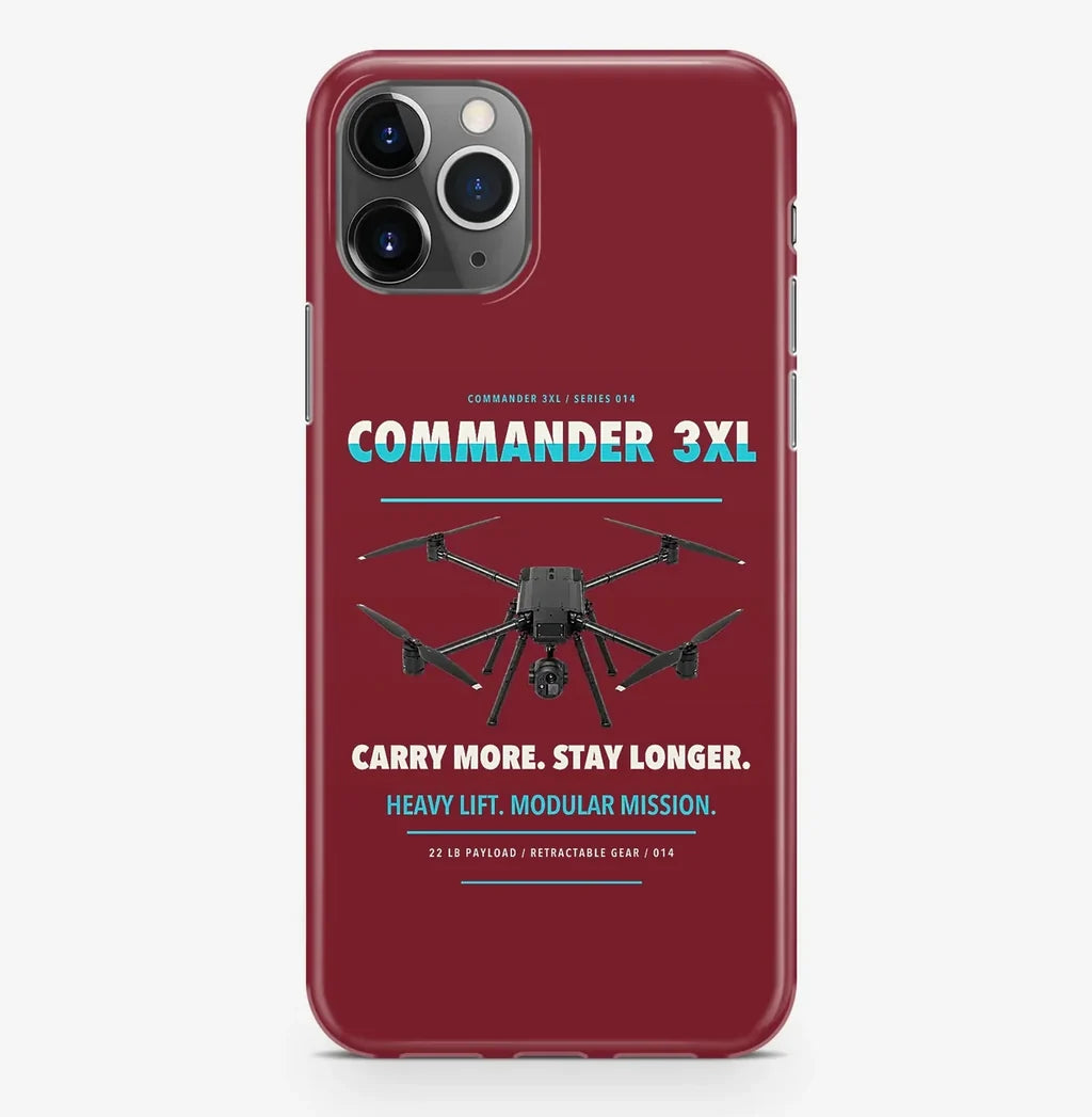 Draganfly Commander 3XL Case ProMax design on dark red iphone case promax