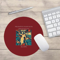 Thumbnail for VINTAGE G4515 - The Hospital Flight South - Designed Mouse Pads design on darkred round