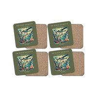 Thumbnail for The Search And Rescue - Designed Coasters design on green army 4-pieces-set