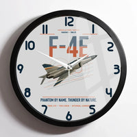 Thumbnail for F-4E Phantom II design on light gray framed wall clock