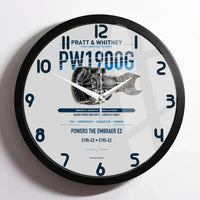 Thumbnail for PW1900G design on light gray framed wall clock