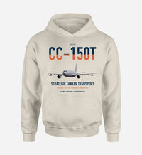 Thumbnail for Airbus CC-150T Polaris design on khaki double-side hoodie, single-side print