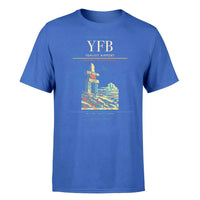 Thumbnail for Iqaluit Airport (YFB) T-Shirt single-side front print in Blue | iqaluit-airport-yfb-double-side-t-shirt
