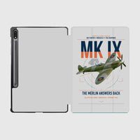 Thumbnail for Supermarine Spitfire Mk IX design on light gray samsung tablet tablet case