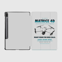 Thumbnail for DJI Matrice 4D design on light gray samsung tablet tablet case