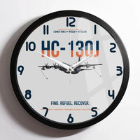 Thumbnail for HC-130J COMBAT KING II design on light gray framed wall clock