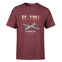 Thumbnail for EC-130J Commando Solo III design on dark red double-side t-shirt, single-side print