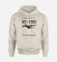 Thumbnail for KC-130J SUPER HERCULES design on khaki double-side hoodie, single-side print
