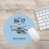 Thumbnail for Bell AH-1Z Viper design on light blue round mouse pad