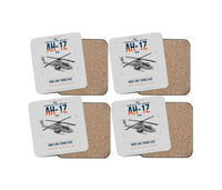 Thumbnail for Bell AH-1Z Viper design on light gray 4 pieces set coaster