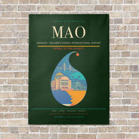 Thumbnail for Manaus - Eduardo Gomes International Airport MAO - Canvas No Frame - Dark Green