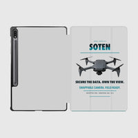 Thumbnail for ACSL SOTEN design on light gray samsung tablet tablet case