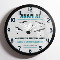 Thumbnail for Parrot ANAFI Ai design on light gray framed wall clock