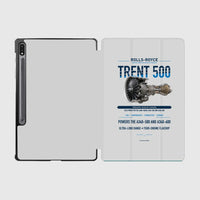 Thumbnail for TRENT 500 design on light gray samsung tablet tablet case