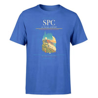 Thumbnail for La Palma Airport (SPC) T-Shirt single-side front print in Blue | la-palma-airport-spc-double-side-t-shirt