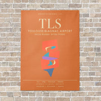 Thumbnail for Toulouse-Blagnac Airport TLS - Canvas Framed - Orange